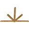 Ekena Millwork Kennewick Rough Sawn Timber Gable Bracket, Western Red Cedar, 108"W x 72"H x 2"D x 6"F, 16/12 Pitch GBW108X72X0206KEN00RWR - alternate 4